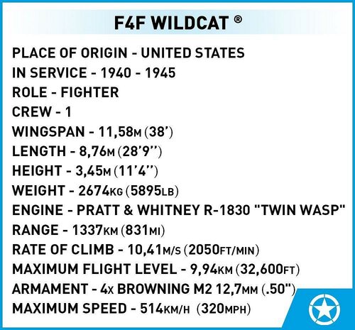 Cobi F4F Wildcat - Northrop Grumman