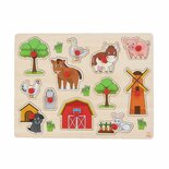 Houten Knopjes Puzzel Boerderij
