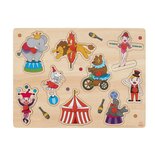 Houten Knopjes Puzzel Circus
