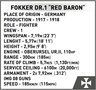 Cobi Fokker Dr.1 Red Baron